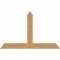 Ekena Millwork Portland Timber Gable Bracket, Western Red Cedar, 60"W x 38"H x 1 1/2"D x 5 1/2"F, 15/12 Pitch GBW060X38X0206POR00SWR - alternate 1